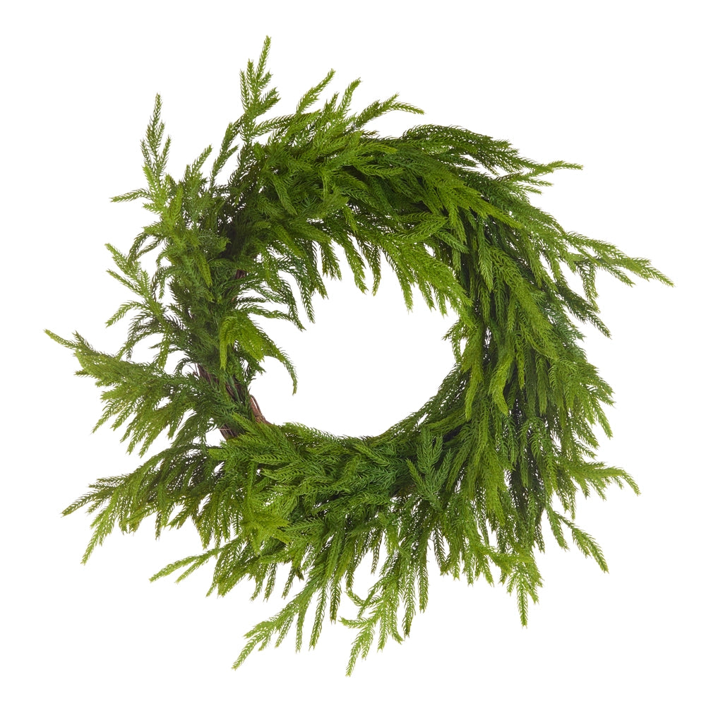 Real Touch Norfolk Pine Wreath | 26"