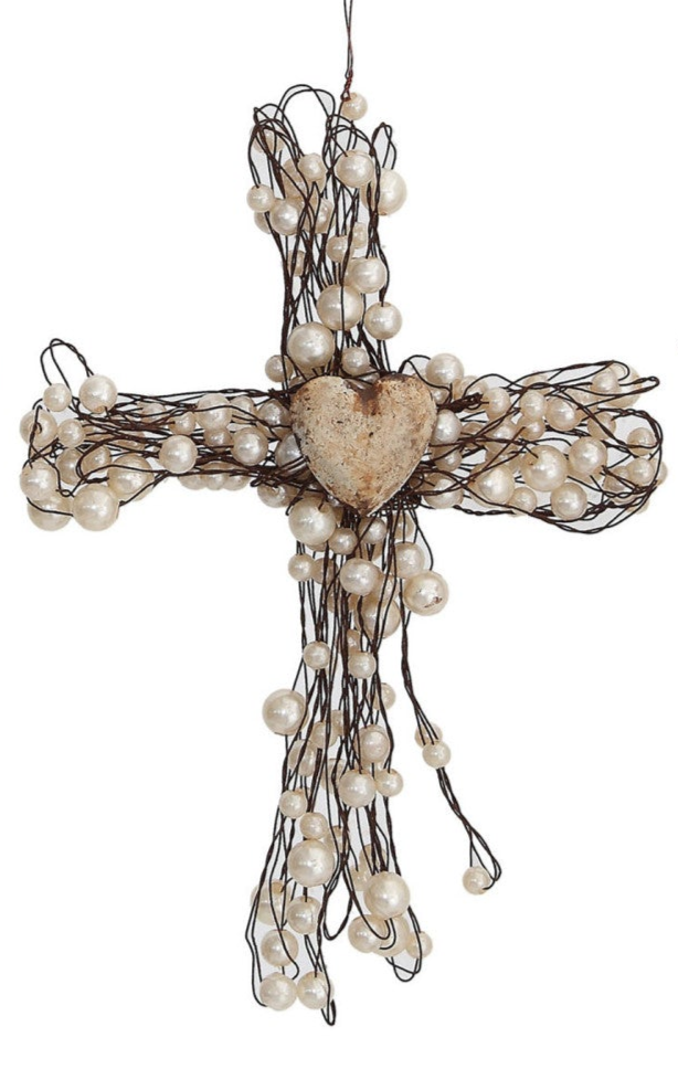 Beaded Wire Cross