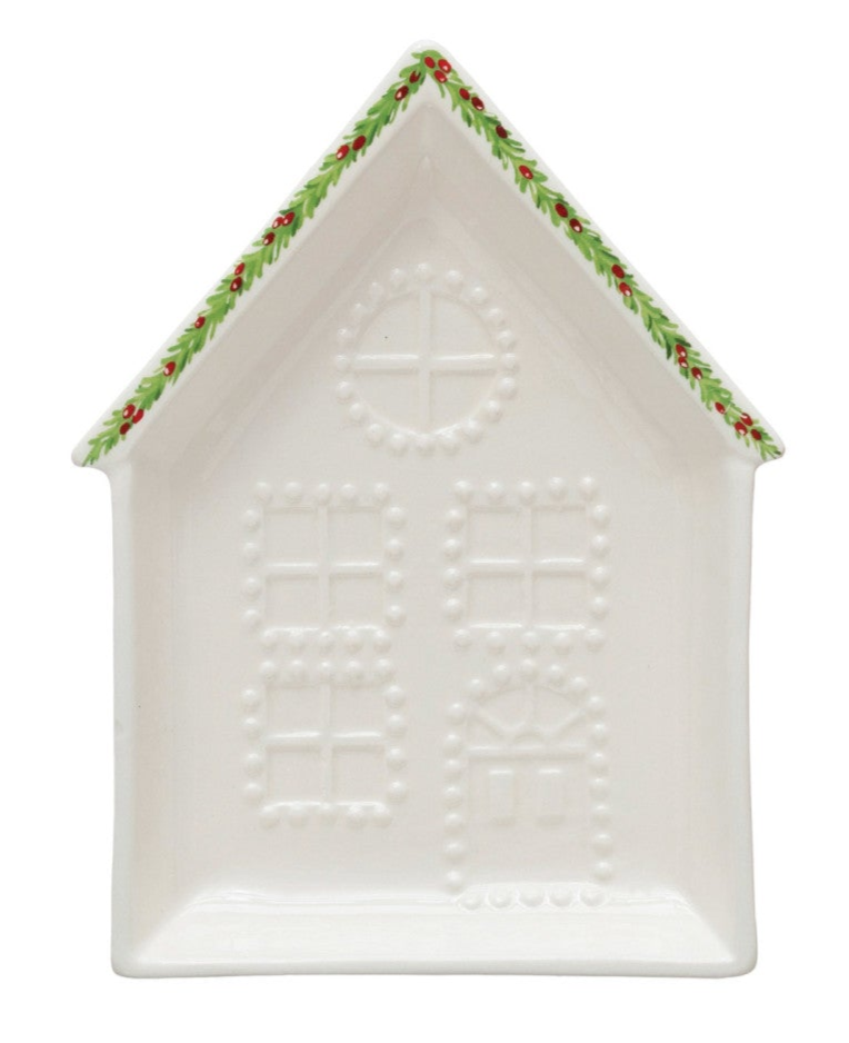 Embossed Stoneware House