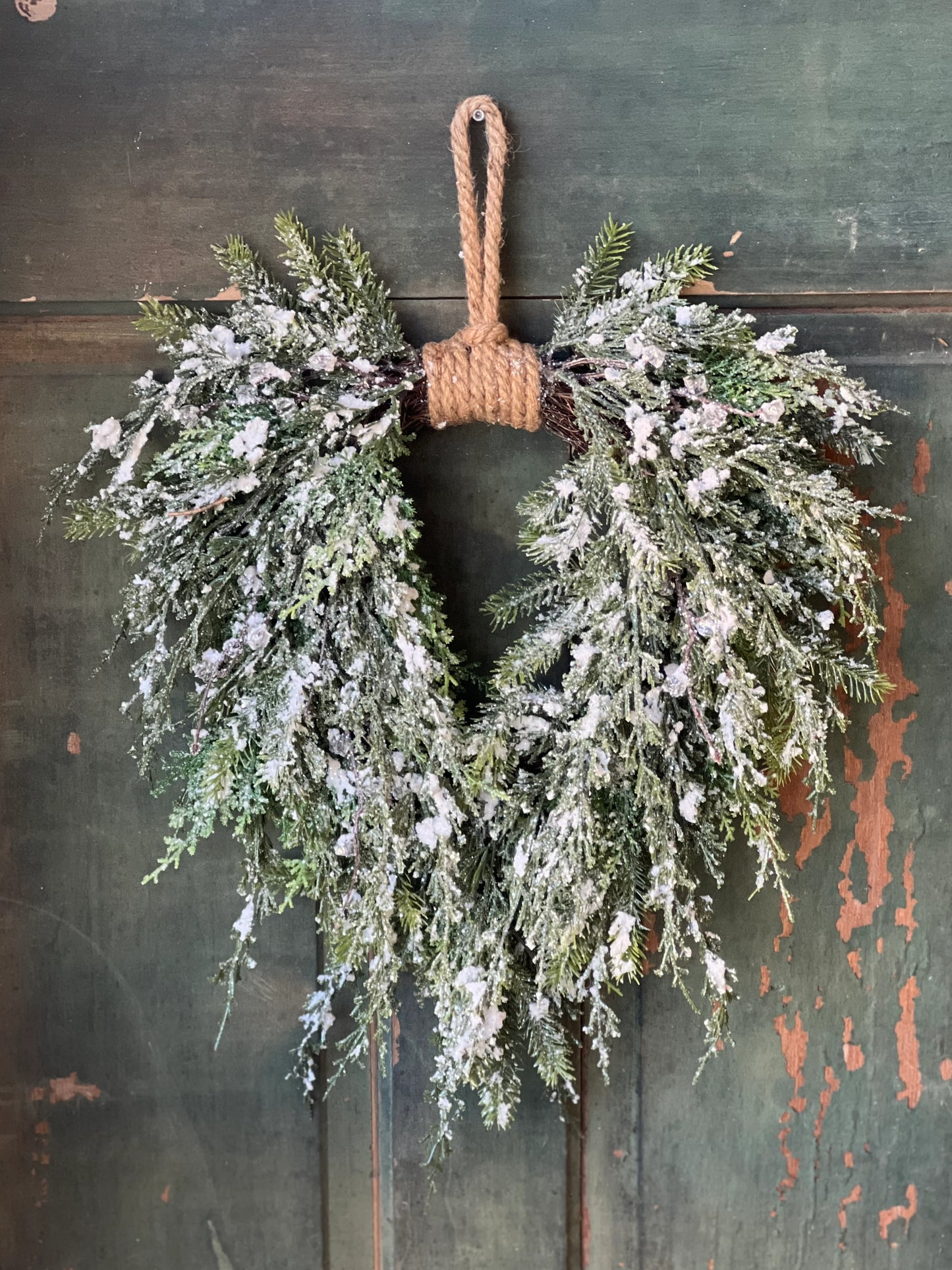 Prismatic Greens Wreath | 18"