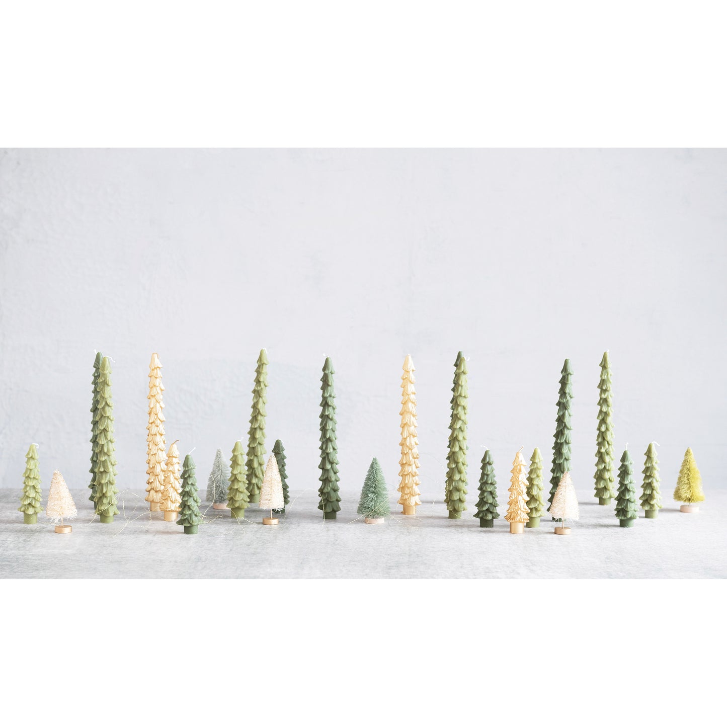 Unscented Tree Shaped Taper Candles