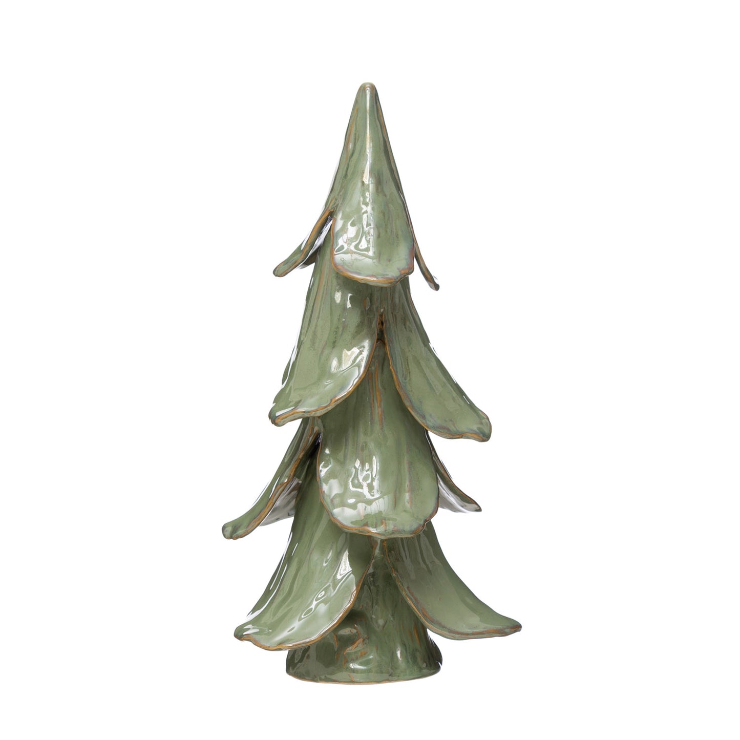 Handmade Reactive Glaze Tree | Light Green