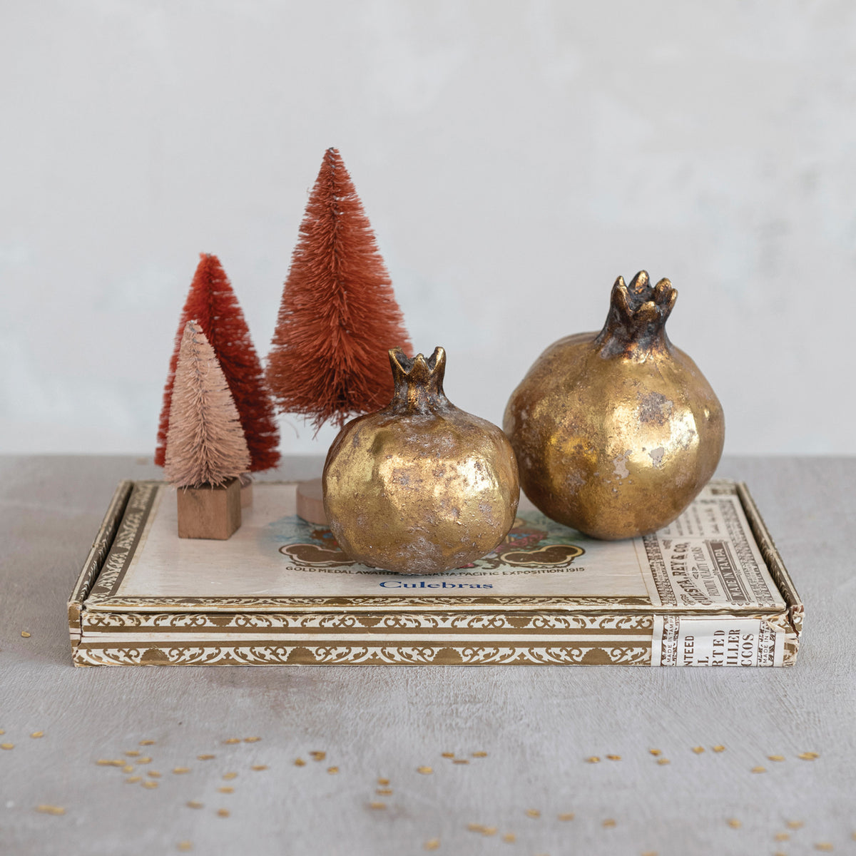 Antique Gold Pomegranate