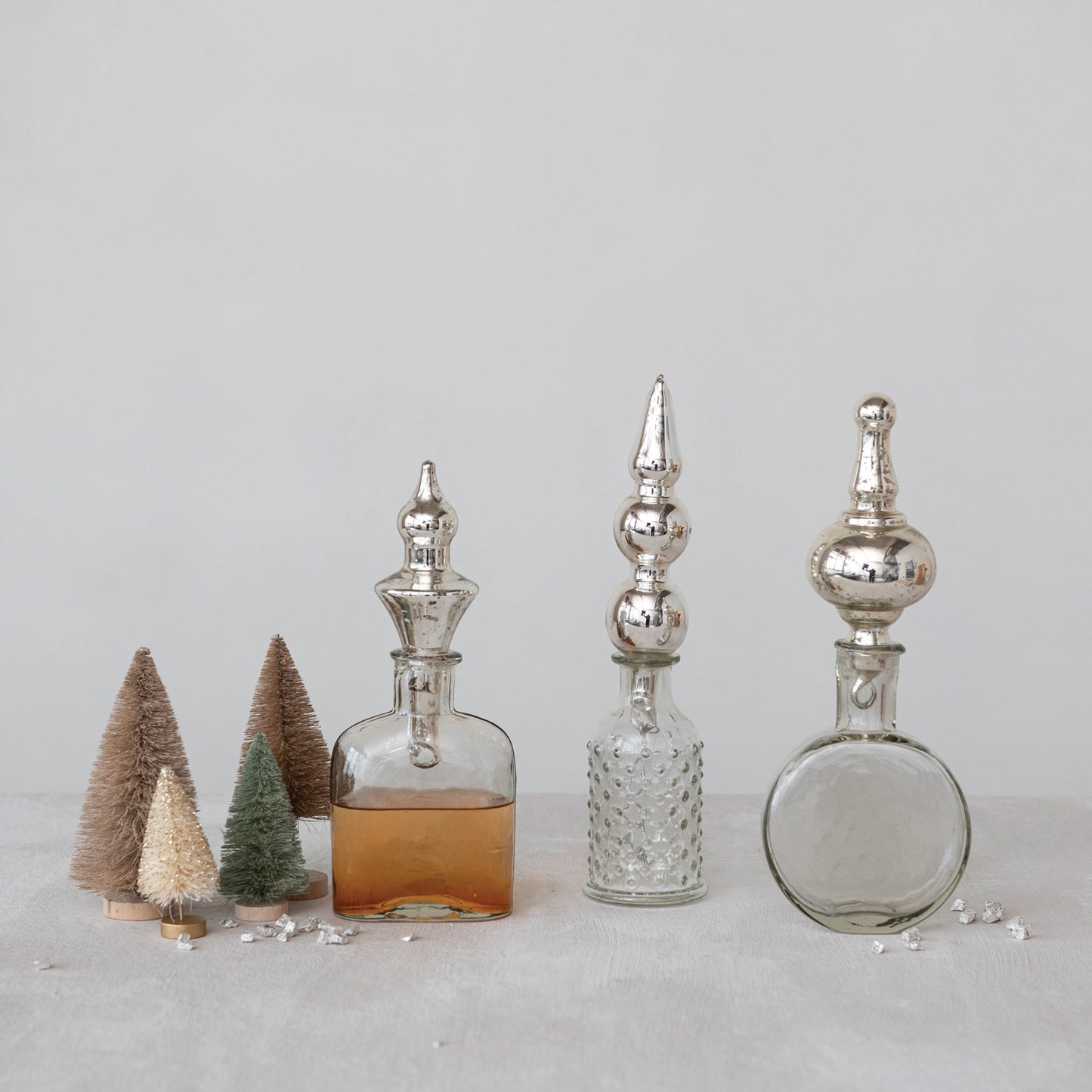 Glass Bottle w/ Ornament Stopper