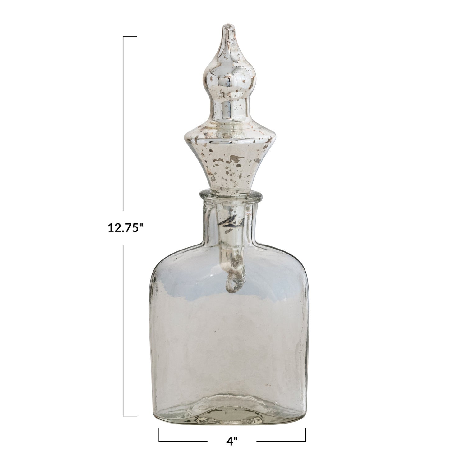 Glass Bottle w/ Ornament Stopper