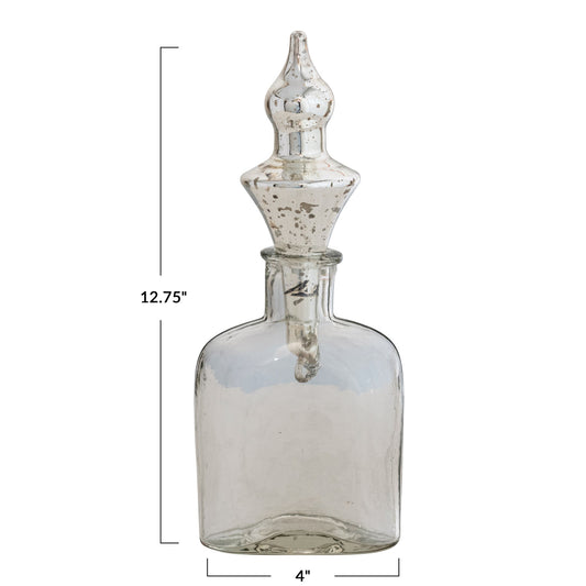 Glass Bottle w/ Ornament Stopper