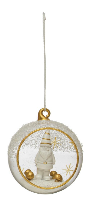 3.75" Resin & Glass Ornament