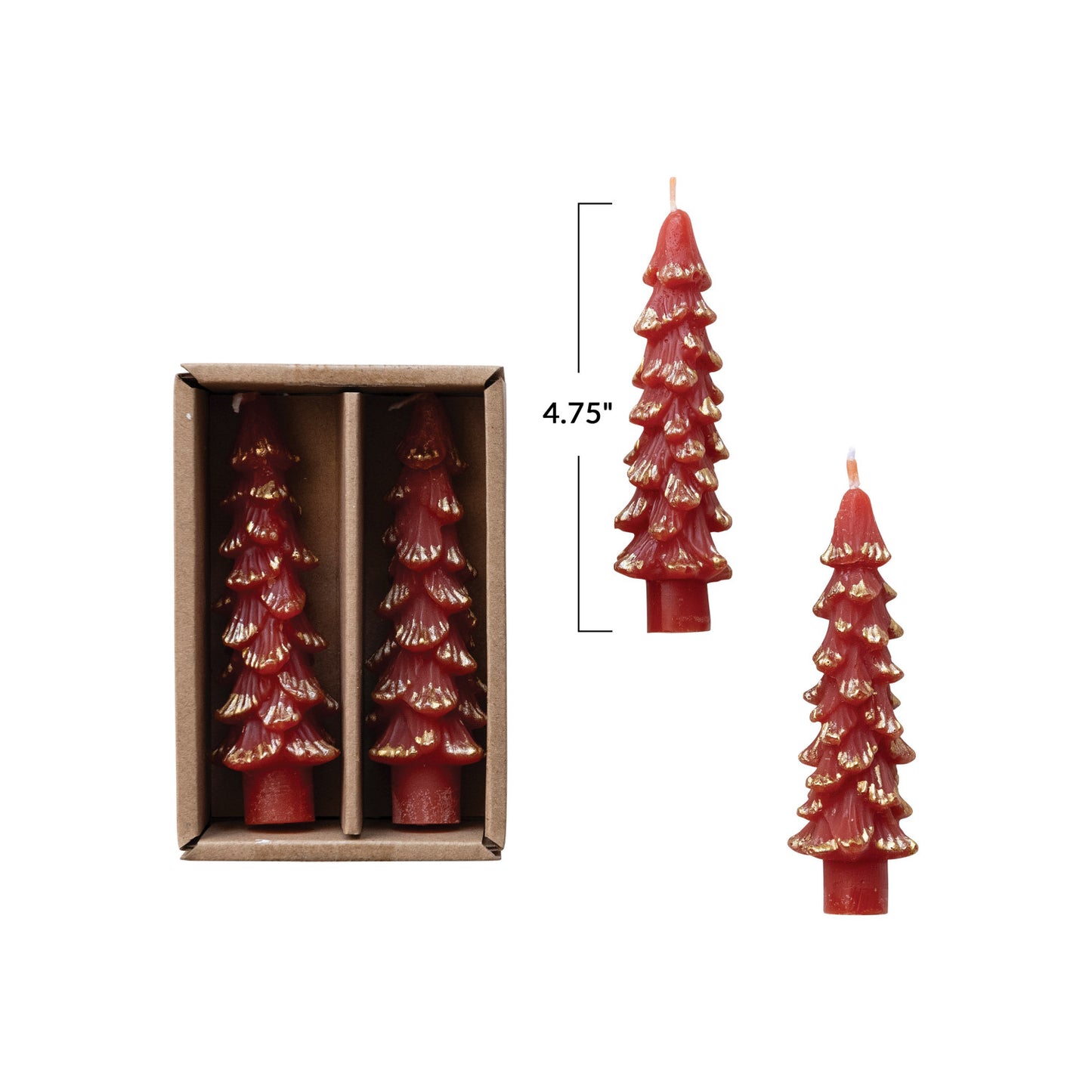 Unscented Tree Shaped Taper Candles