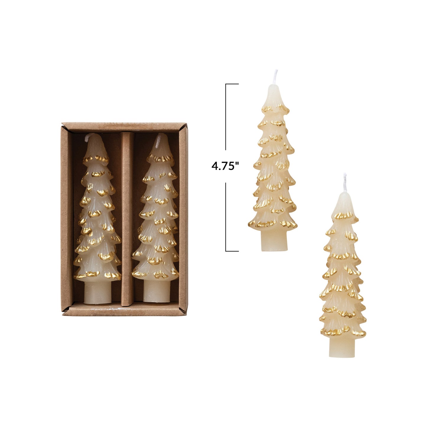 Unscented Tree Shaped Taper Candles