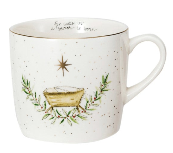 Nativity Stoneware Mugs | 16 oz