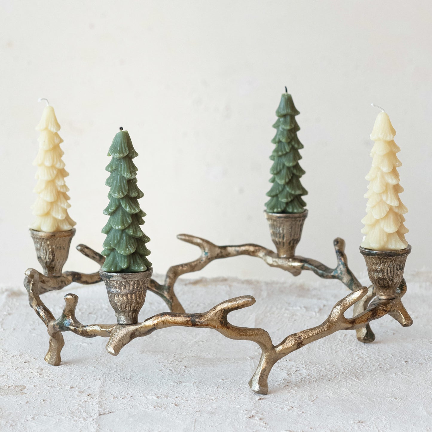 Twig Advent Wreath | Antique Gold