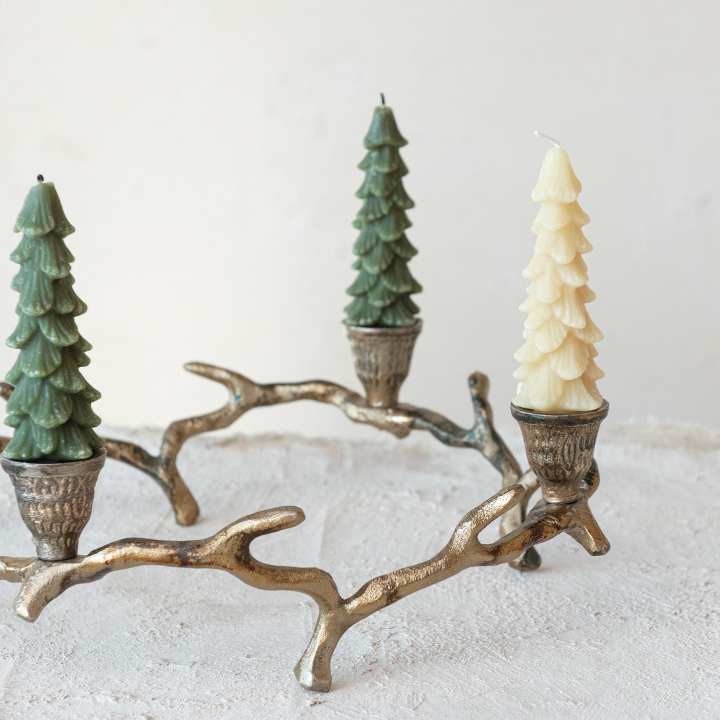 Twig Advent Wreath | Antique Gold