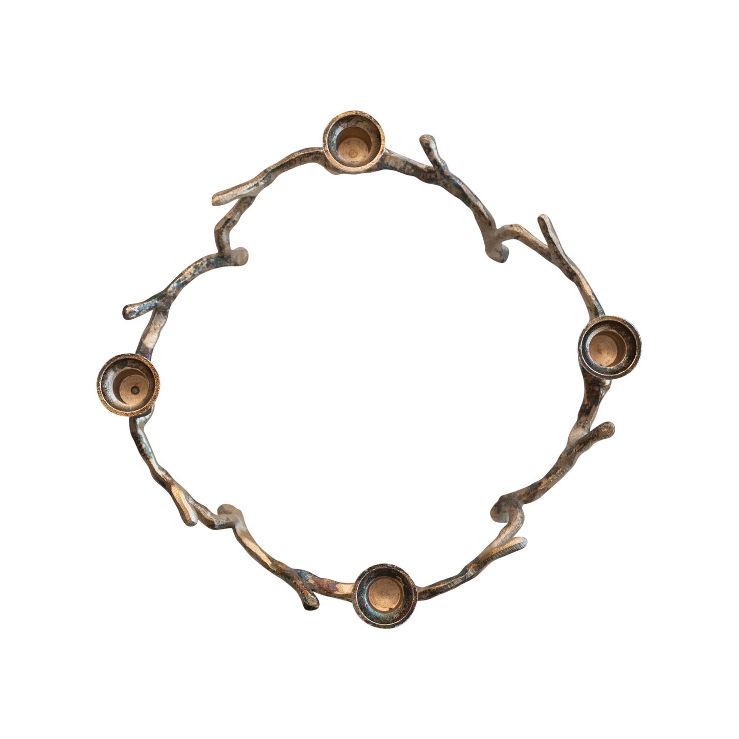 Twig Advent Wreath | Antique Gold