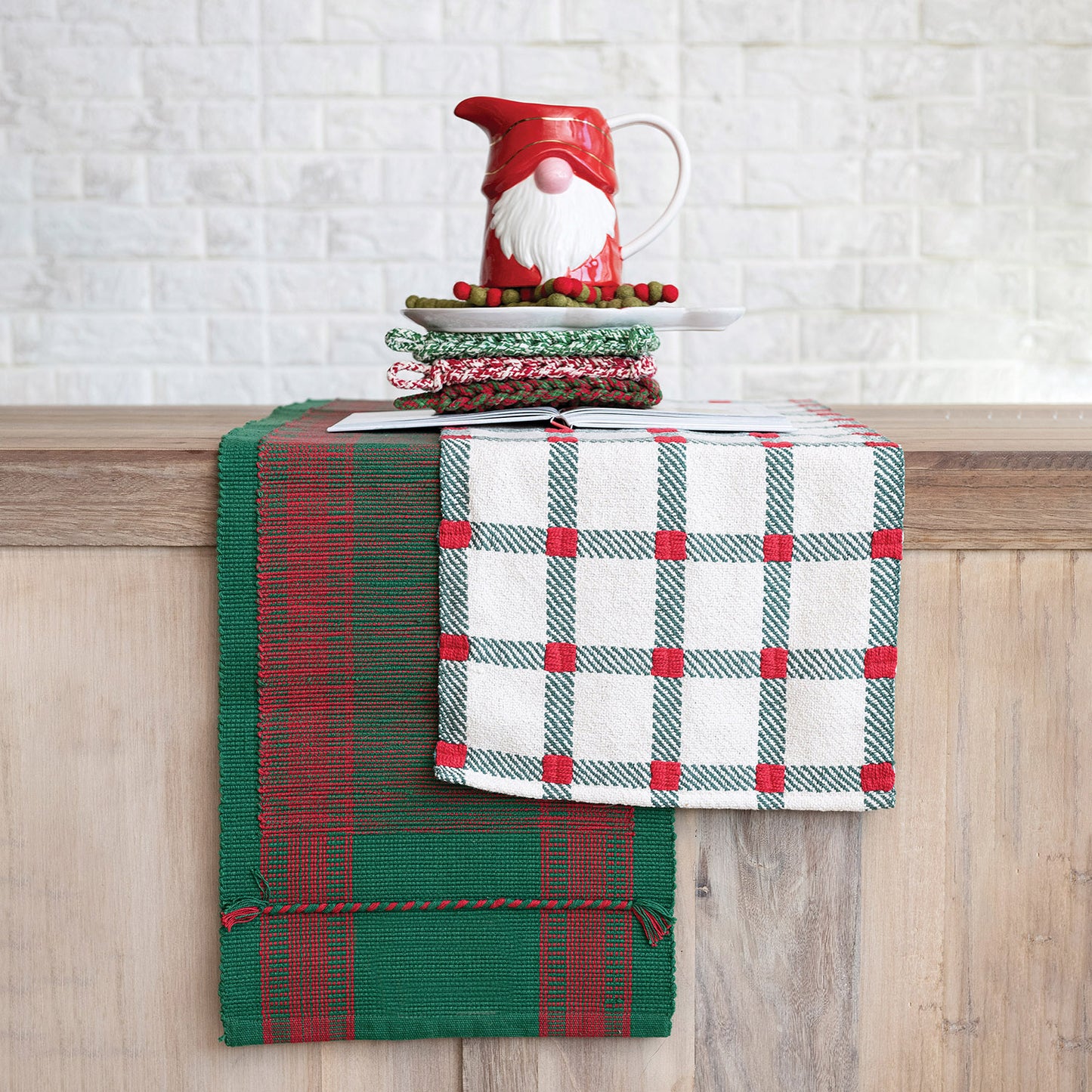 Plaid Christmas Table Runner