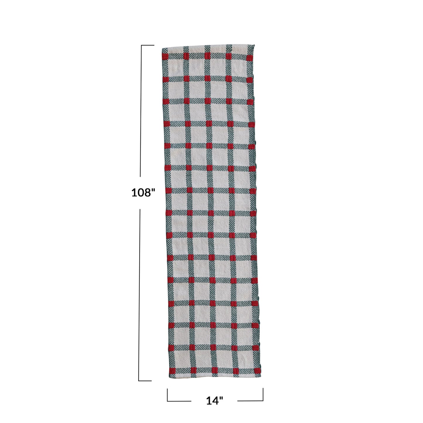 Plaid Christmas Table Runner