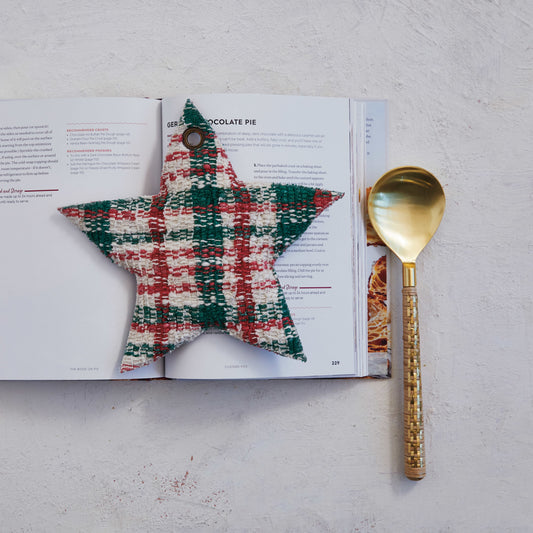 Woven Cotton Star-Shaped Pot Holder |