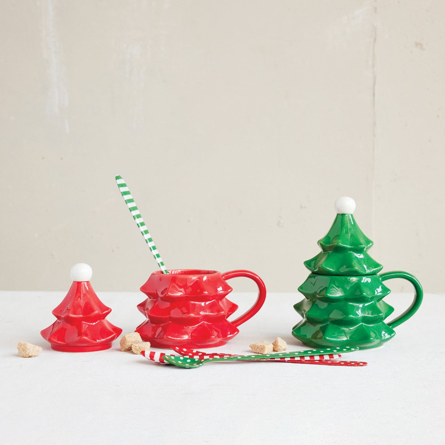 Christmas Tree Mug w/ Lid