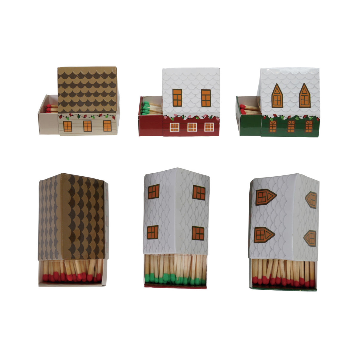 Christmas House-Shaped Safety Matches