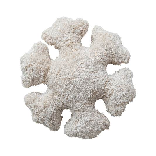 Cotton Tufted Snowflake Pillow