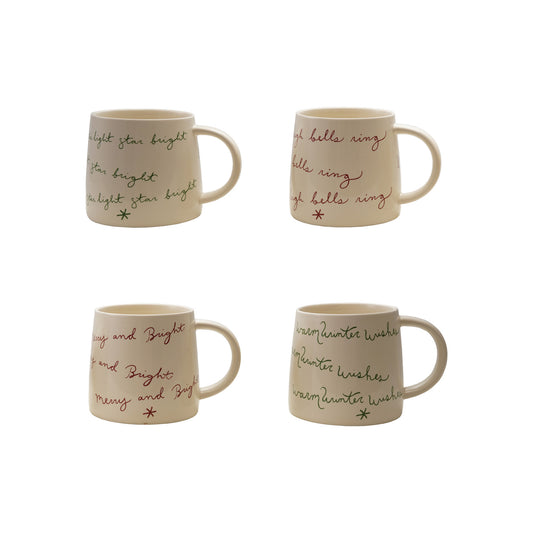 Christmas Saying Stoneware Mug