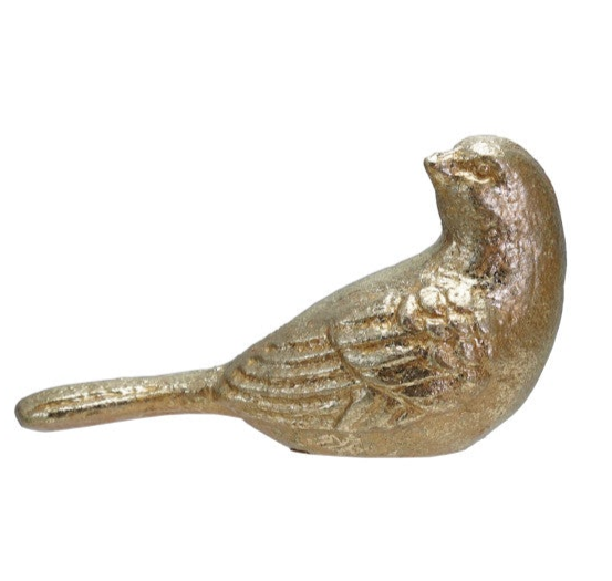 Gold Cast Iron Bird