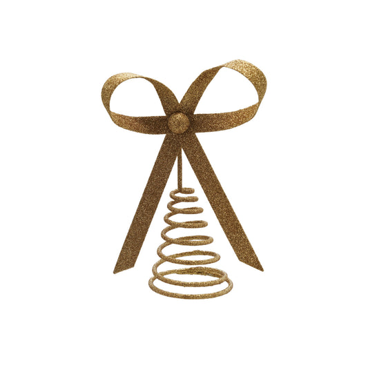 Gold Bow Tree Topper