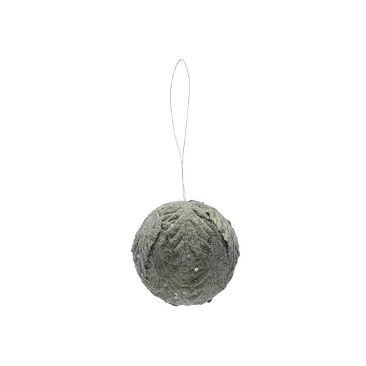 Green Leaves Ball Ornament