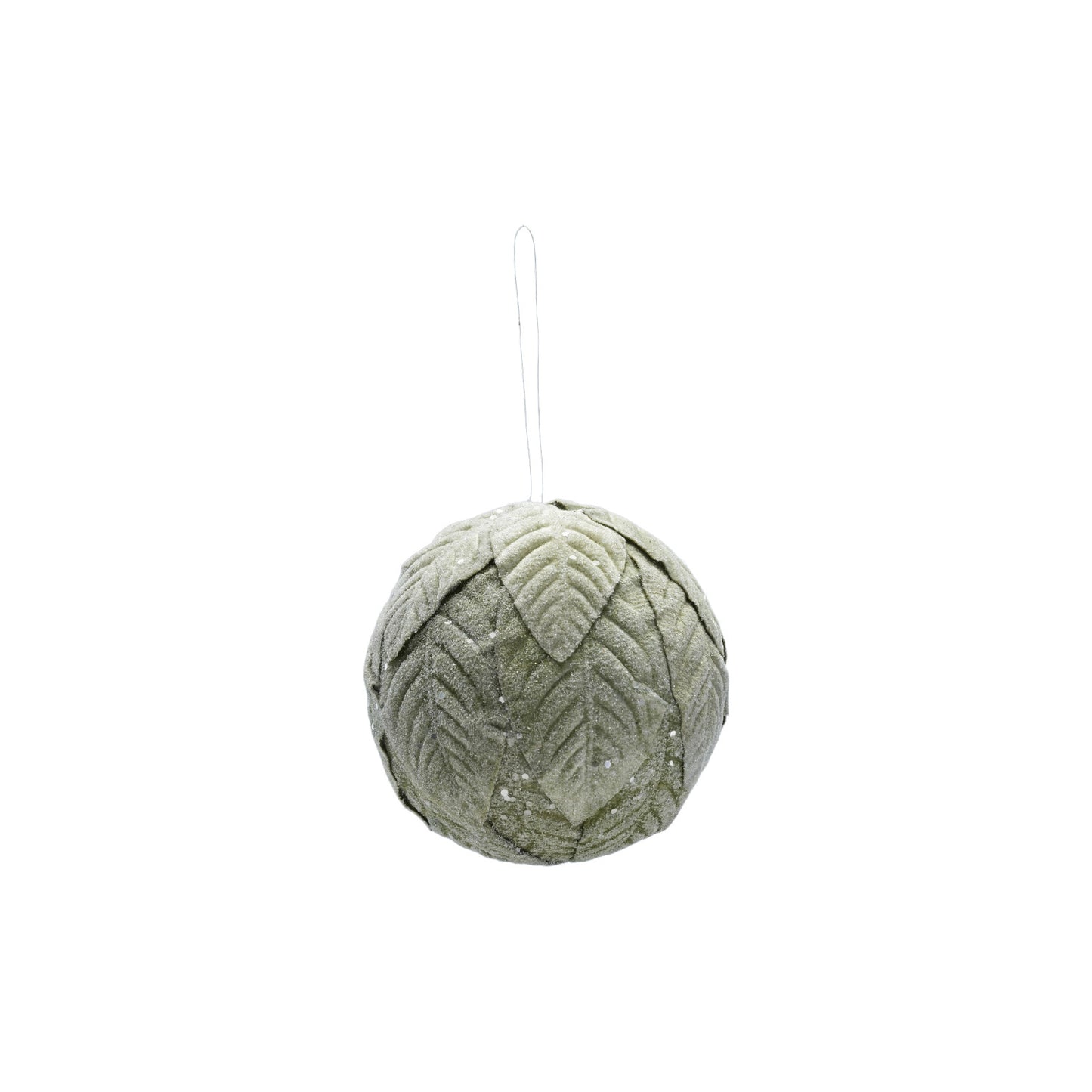 Green Leaves Ball Ornament