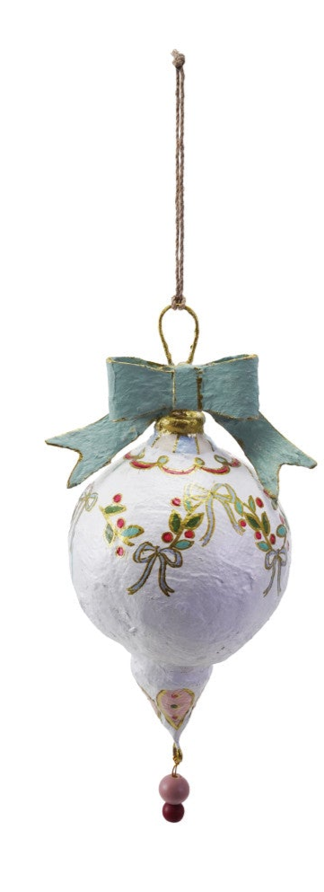 Hand-Painted Paper Mache Ornament