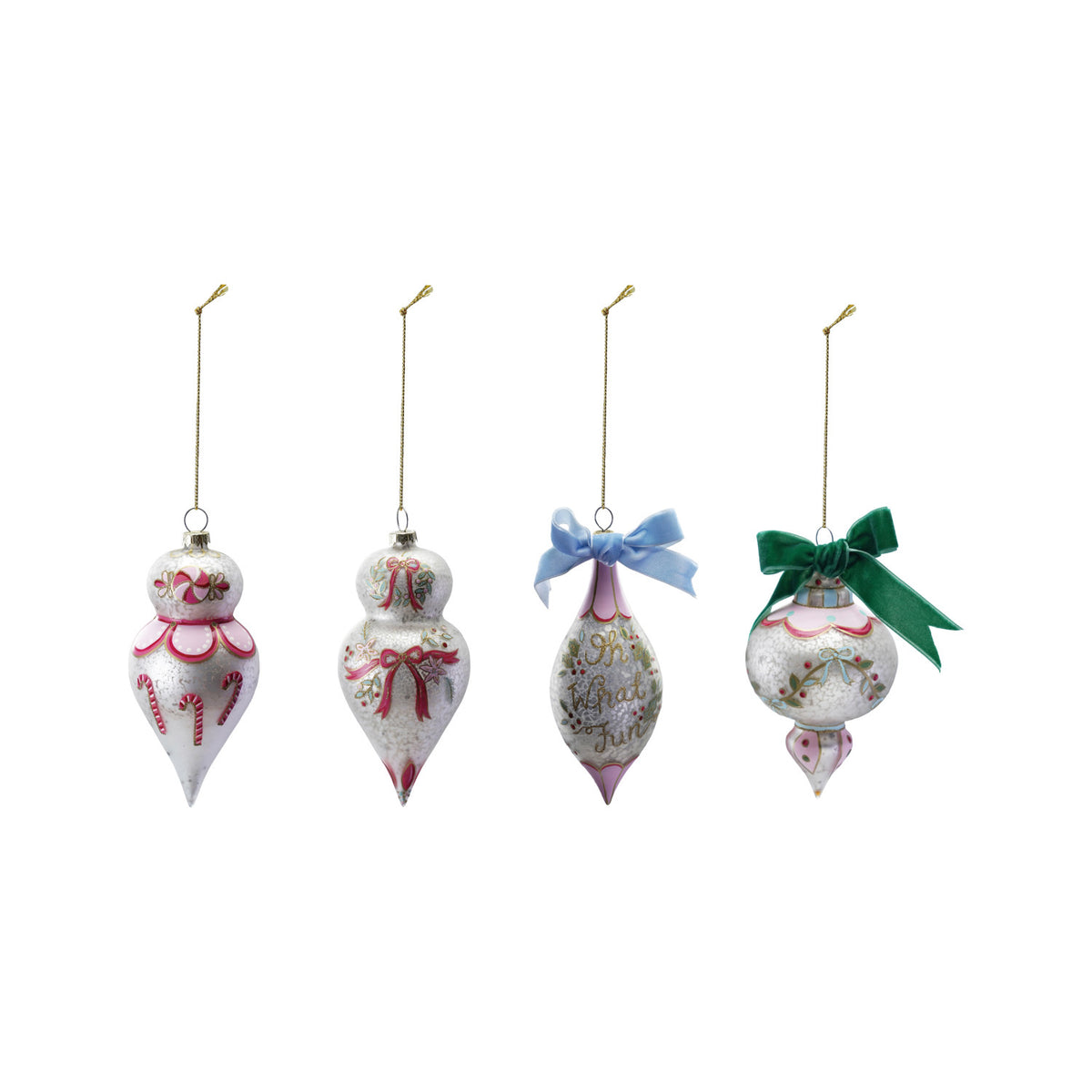 Hand-Painted Glass Vintage Ornament