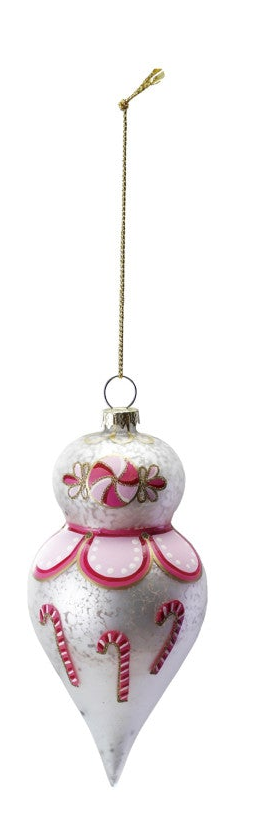 Hand-Painted Glass Vintage Ornament