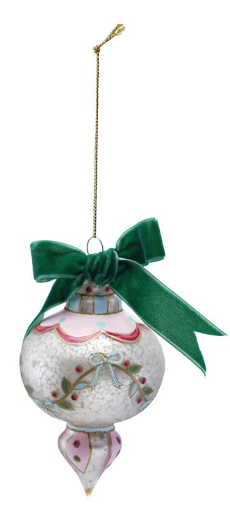 Hand-Painted Glass Vintage Ornament
