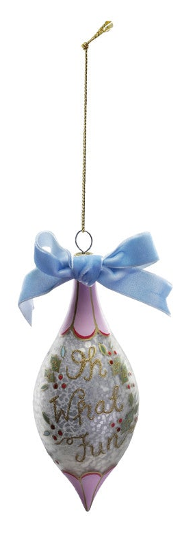 Hand-Painted Glass Vintage Ornament