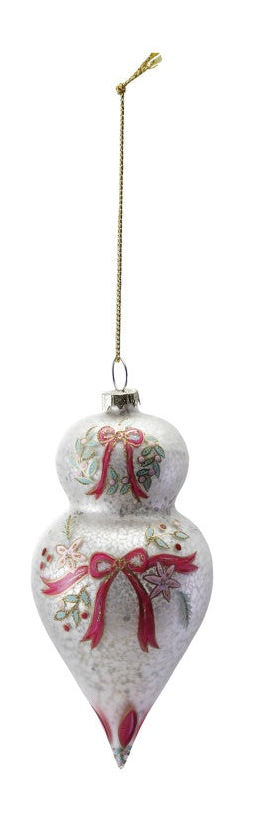 Hand-Painted Glass Vintage Ornament