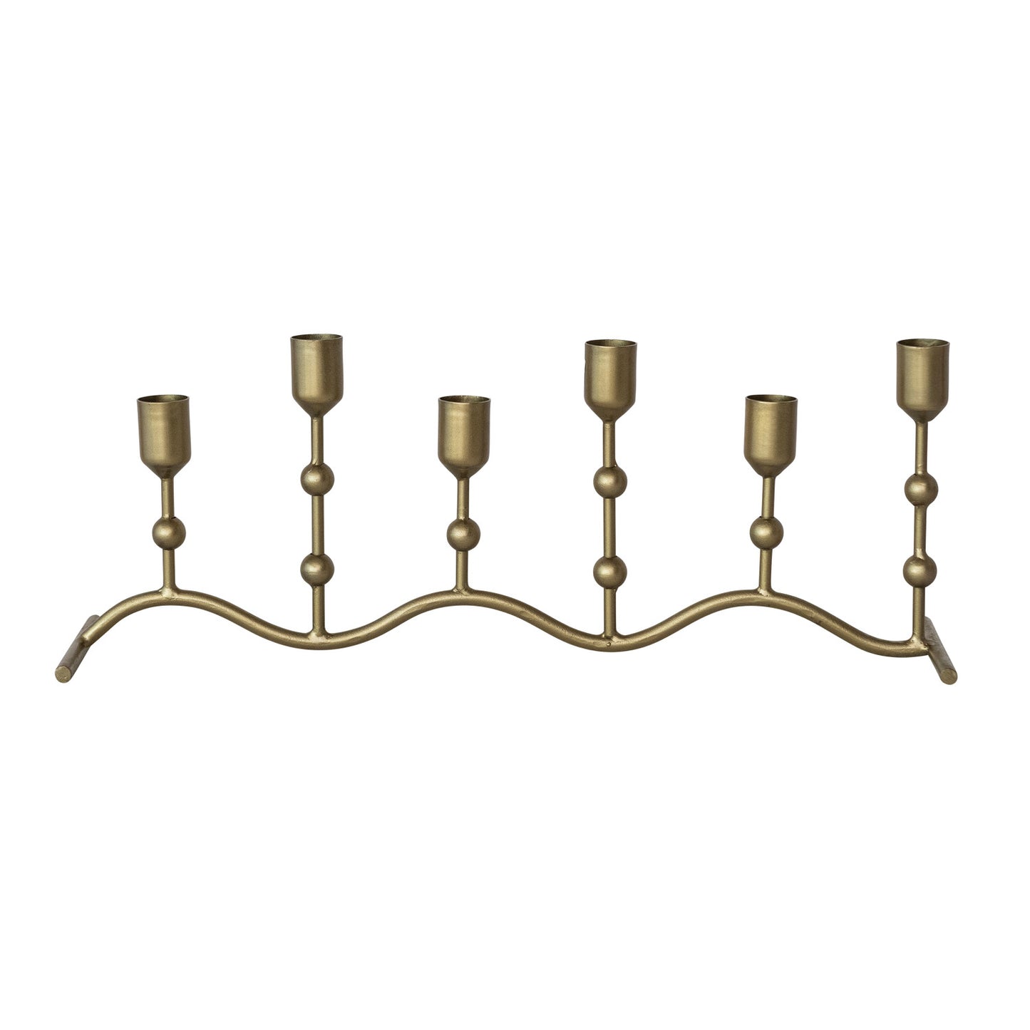 Hand-Forged Gold Taper Runner Stand