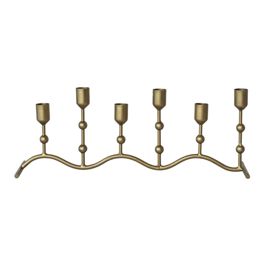 Hand-Forged Gold Taper Runner Stand