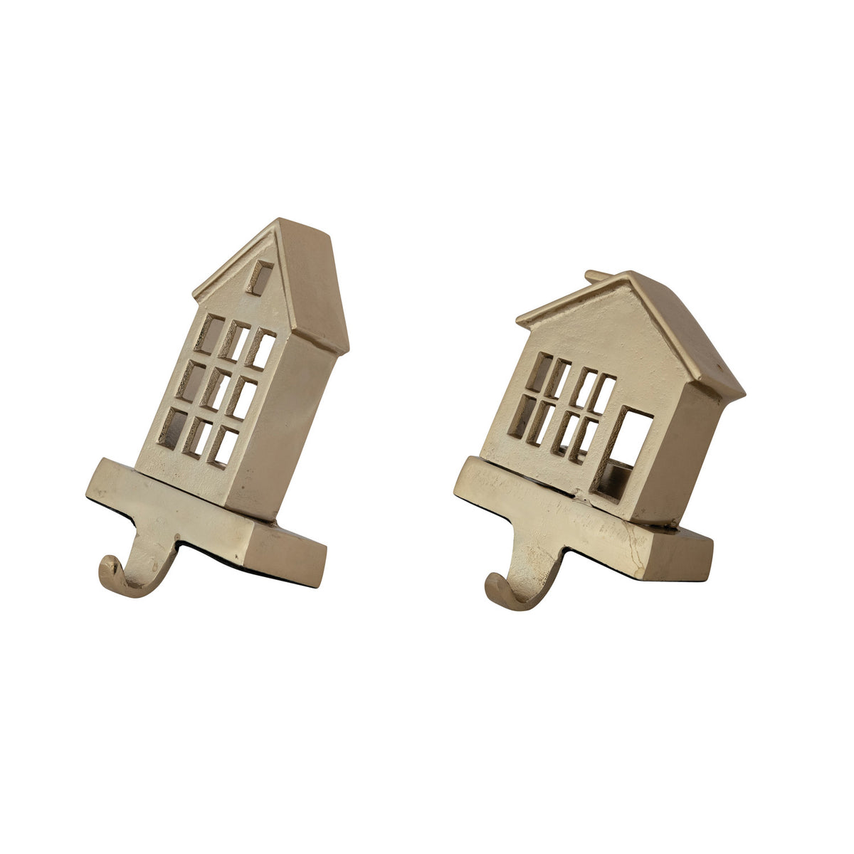 House Tealight Stocking Holder | Gold
