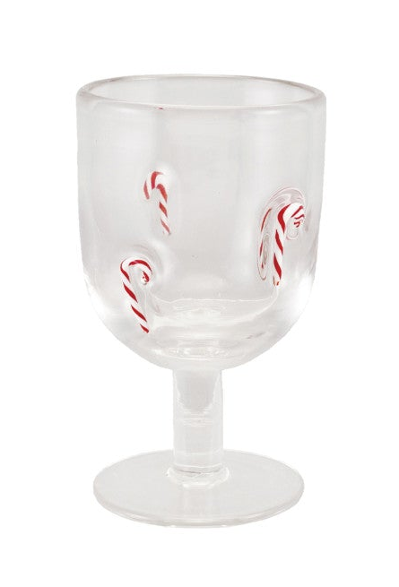 Christmas Embedded Icon Stemmed Wine Glass
