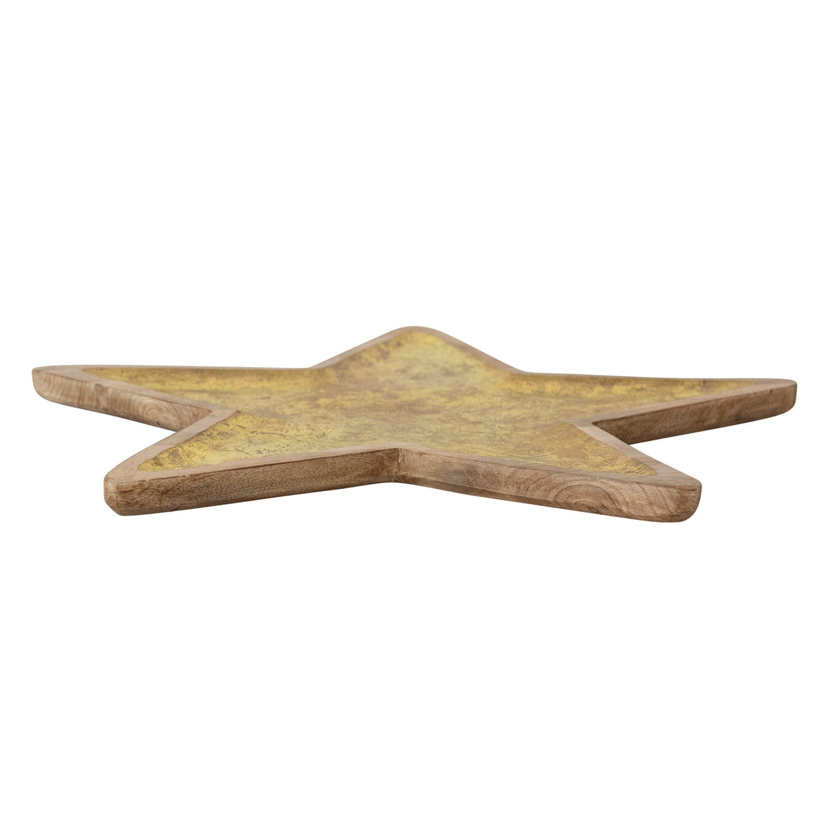 Mango Wood Gold Foil Star Tray