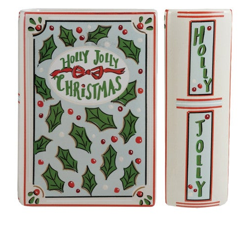 Ceramic Holiday Book Vase