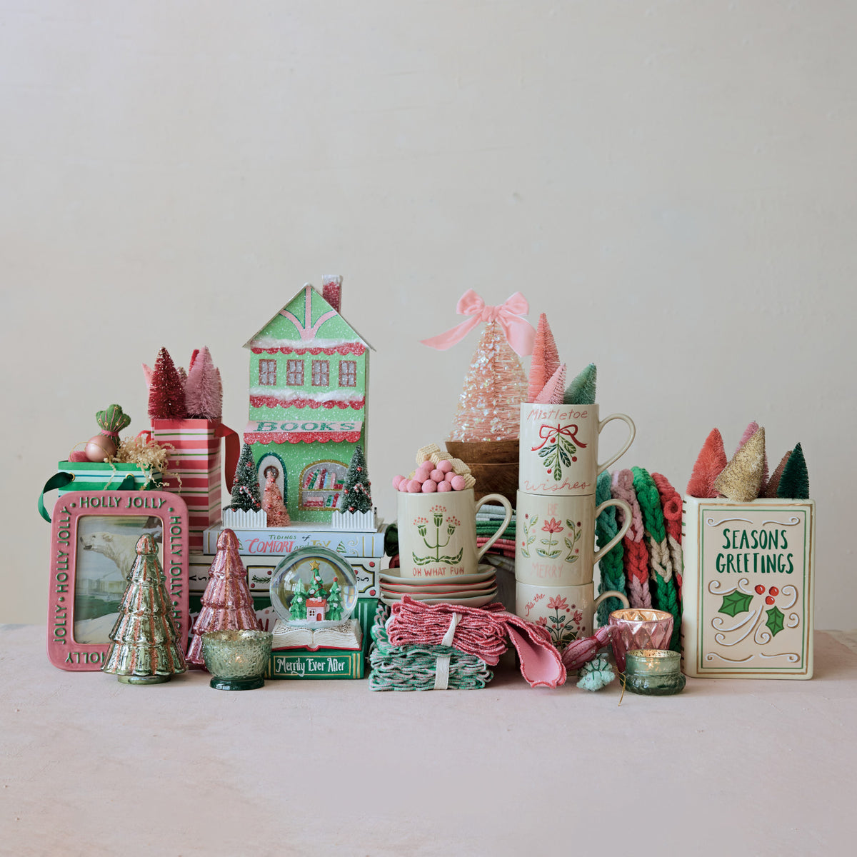 Ceramic Holiday Book Vase