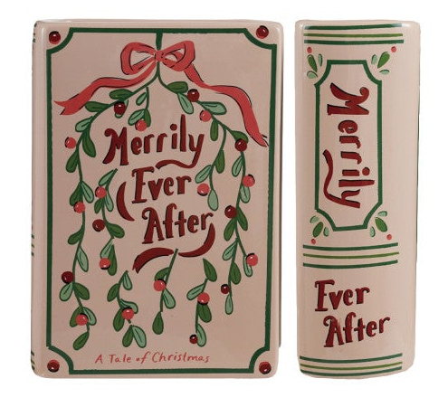 Ceramic Holiday Book Vase