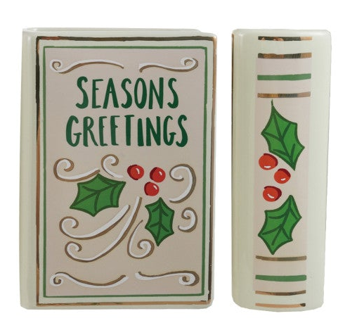 Ceramic Holiday Book Vase
