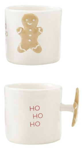 Stoneware Holiday Icon Handle Mug