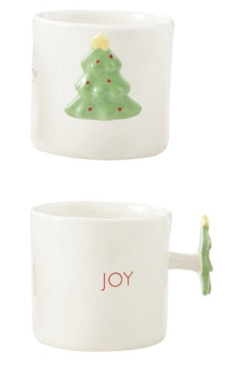 Stoneware Holiday Icon Handle Mug