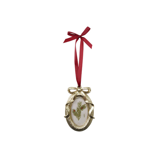 Vintage Gold Photo Frame Ornament