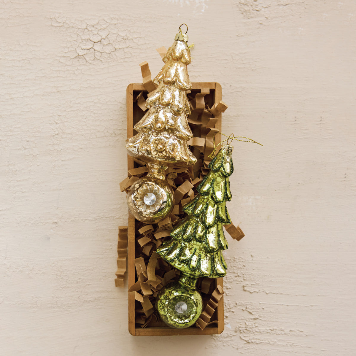 Mercury Glass Tree Ornament
