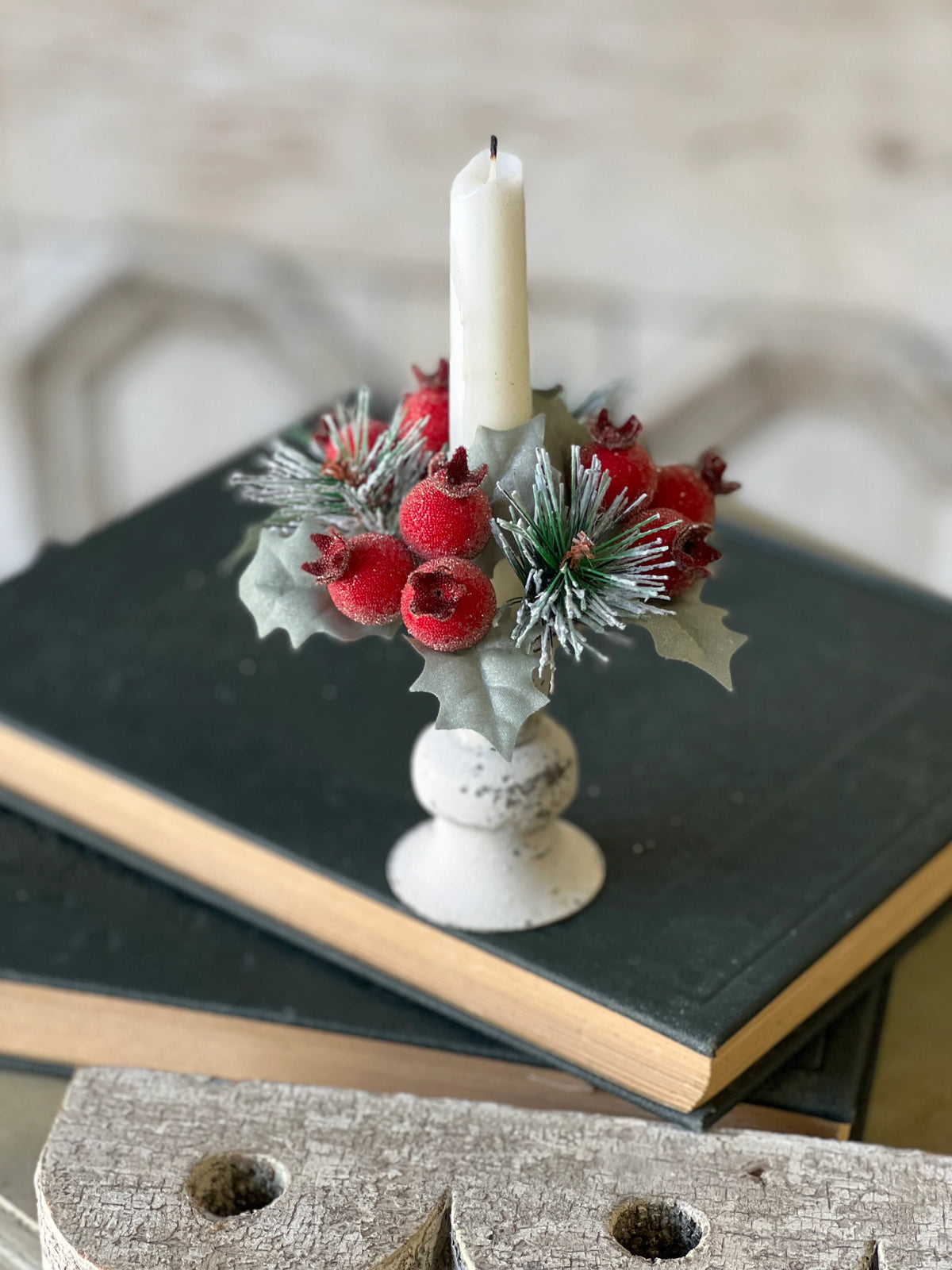 Winter Sugar Plum Candle Ring | 5"