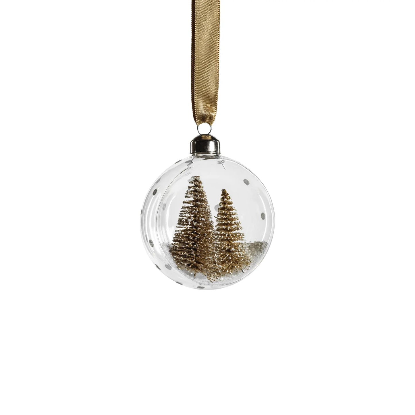 Oh Christmas Tree Glass Ornament - Gold