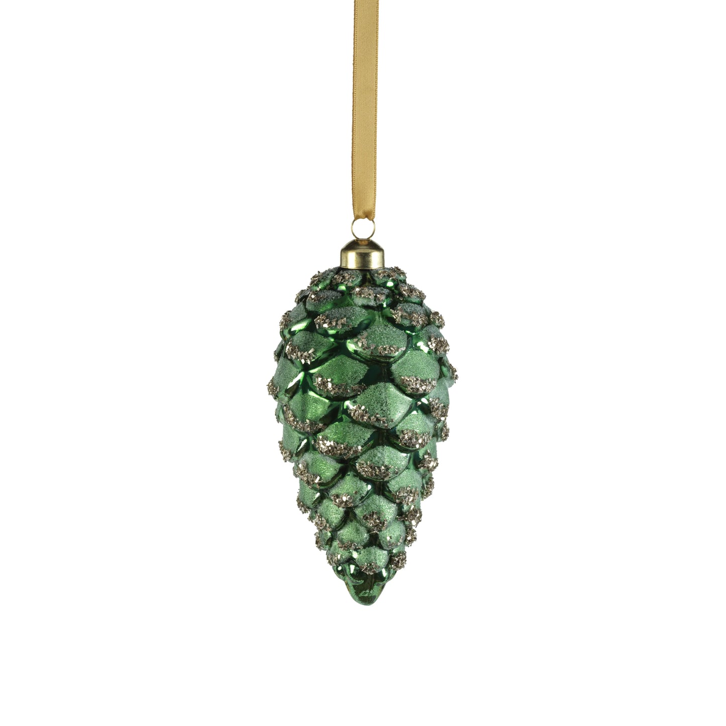 Glass Pine Cone Ornament